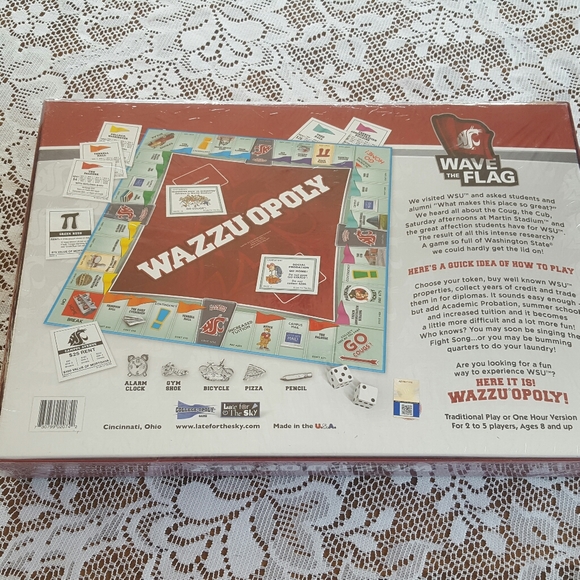 Games Sealed Wazzuopoly Board Game Washington State Poshmark